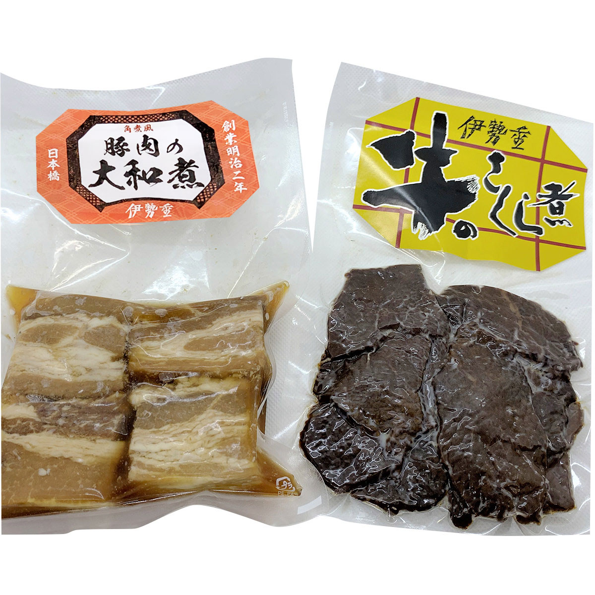 牛のさくら煮豚の角煮セットご自宅用2種詰合せ惣菜さくら煮佃煮牛肉甘口角煮豚肉国産肉料理牛佃煮おかずおつまみ着色料不使用東京日本橋伊勢重