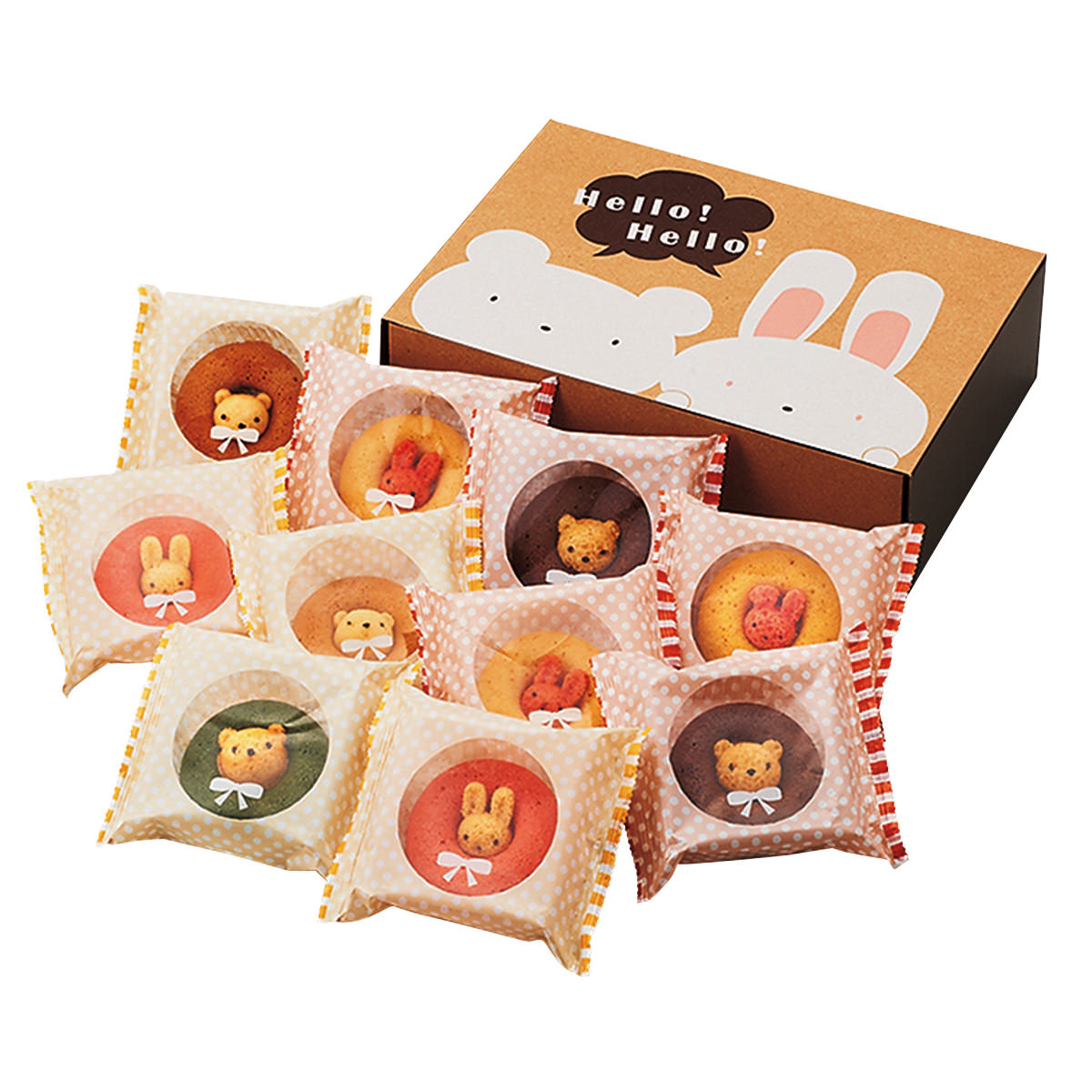 豪奢な アニマルドーナツ 10個 6種 詰合せ ドーナツ 洋菓子 スイーツ 焼き菓子 いちご チョコ キャラメル バナナ 抹茶 うさぎ くま かわいい デザート おやつ お菓子 女性に喜ばれる ご当地スイーツ 子供に喜ばれる お取り寄せスイーツ Bagochile Cl