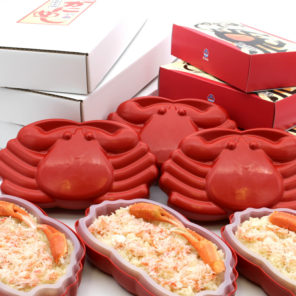 山陰 鳥取かにめし 3個入 3セット 弁当 ごはんもの かにめし 冷凍 駅弁 お取り寄せ 鳥取 かに炊き込みご飯 紅ズワイガニほぐし身 冷凍弁当