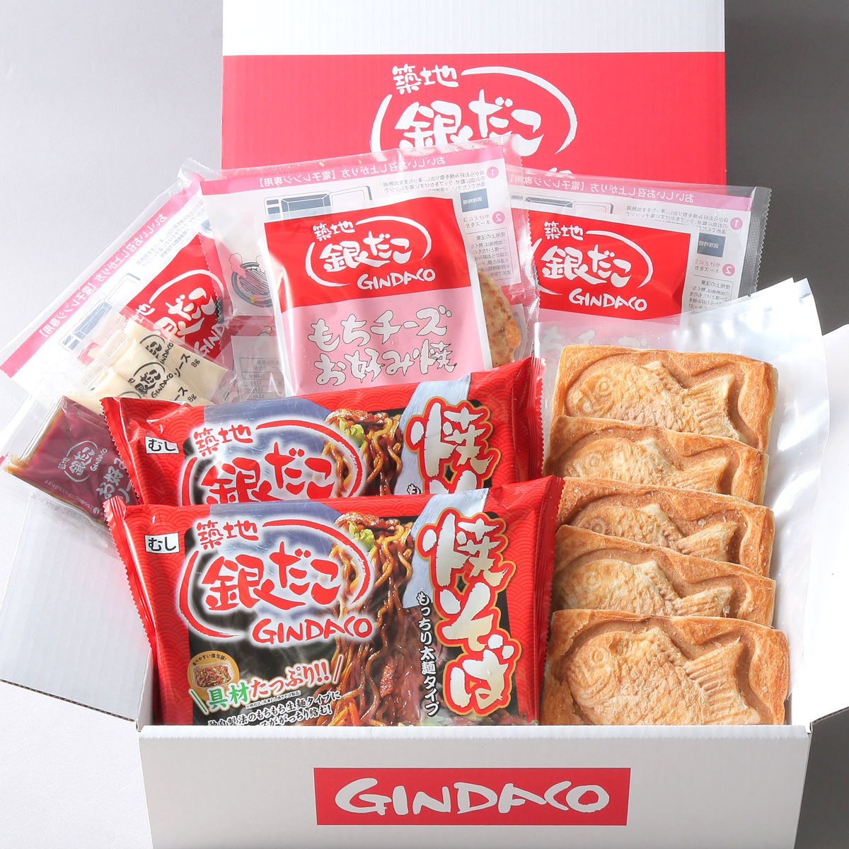 【楽天市場】築地銀だこ バラエティーギフトセット 詰め合わせ お好み焼き 焼きそば たい焼き 惣菜 粉もの 和菓子 もちチーズお好み焼 焼そば ...
