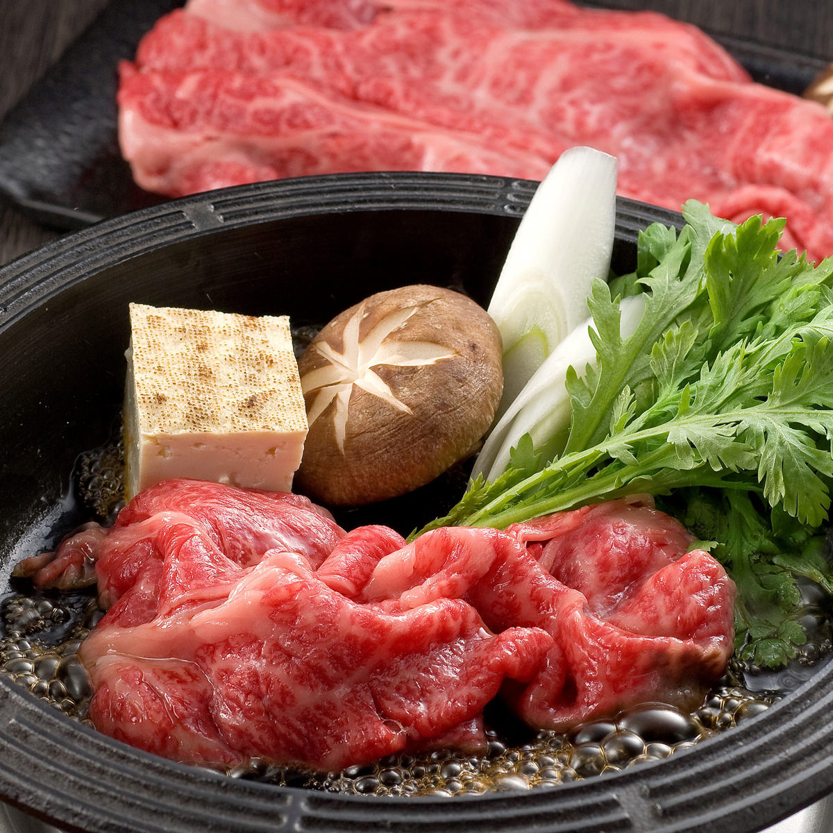 市場 松阪牛 精肉 すき焼き用 国産 リブロース 黒毛和牛 牛肉 スライス すき焼き 300g 牛ロース