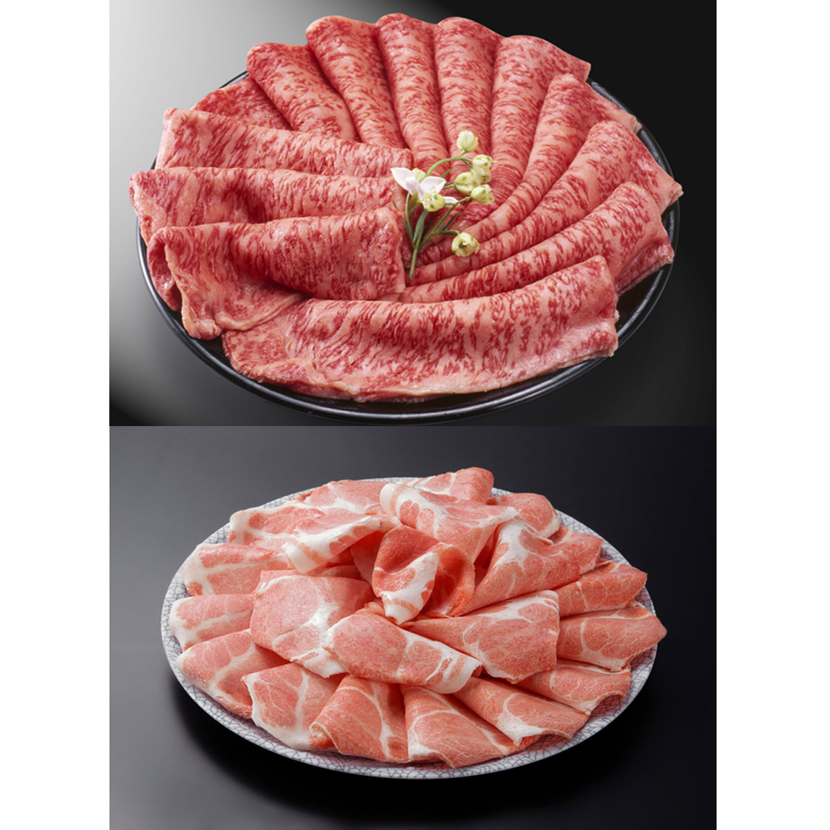 仙台牛リブロース えごま豚ロース すき焼用 各500g 詰め合わせ 牛肉 豚肉 お取り寄せ すき焼き用肉 冷凍 和牛 国産 ロース 宮城県産 豚ロース肉