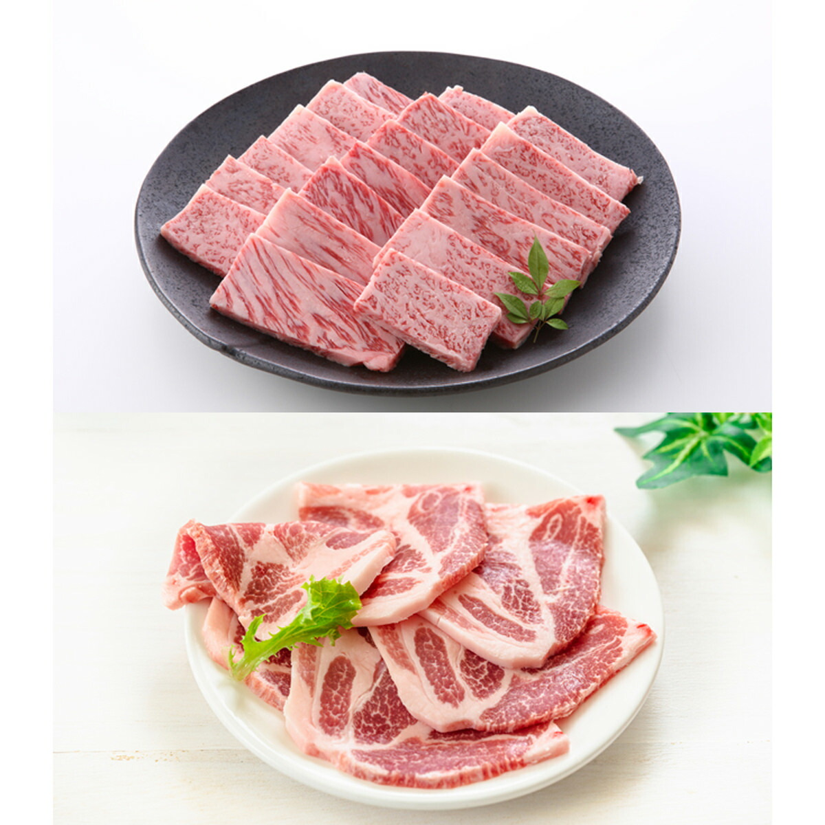 仙台牛ざぶとん えごま豚ロース 焼肉用 各500g 詰め合わせ 牛肉 豚肉 お取り寄せ 牛ザブトン 冷凍 和牛 国産 牛肩ロース 宮城県産 豚ロース肉｜産直お取り寄せＮセレクト