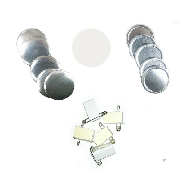 【クリップ 37mm】缶バッチ マシーン 用 パーツ 37mm クリップ 1000 個 業務用 卸値 パック【 ニプリ ・ nipuri 】