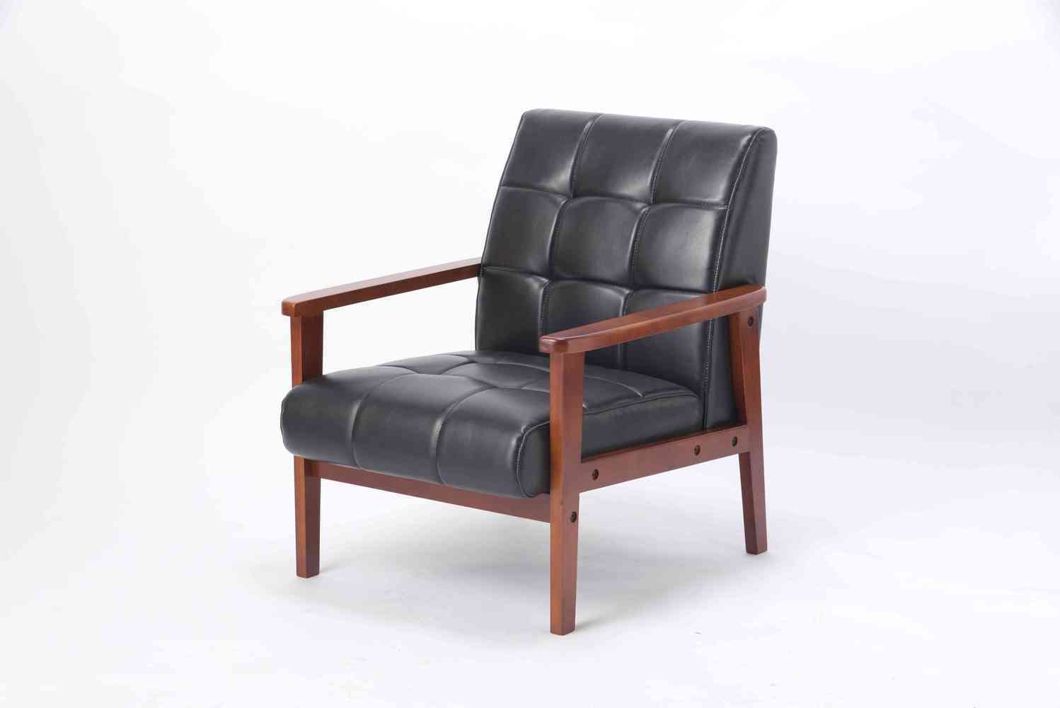 ラニット1Pソファブラック 家具 インテリア 4573321192830 RK-650-1P(BK) 送料無料 (※北海道、沖縄・離島は発送不可)