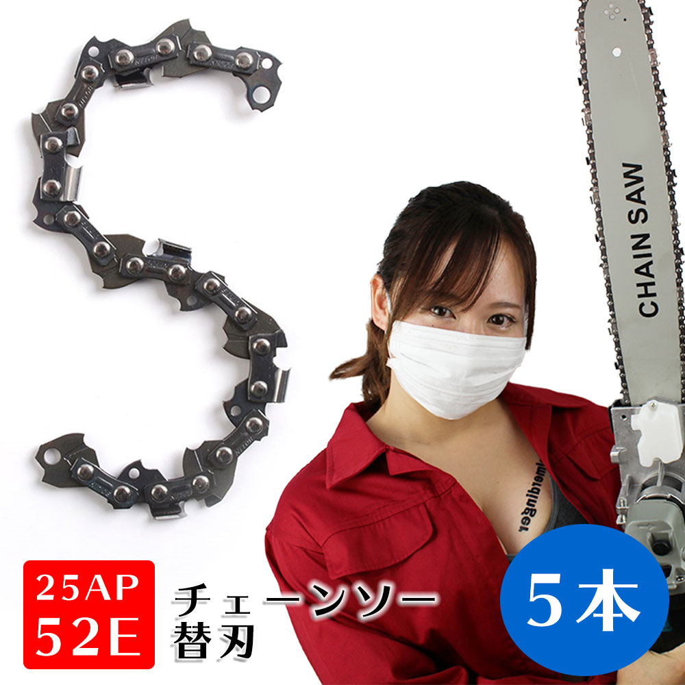 チェーンソー 替刃 25AP-52E 5本 互換替刃 ホ オレゴン グ ソーチェーン ソーチェン HOOREGONG マキタ スチール ハスクバーナ