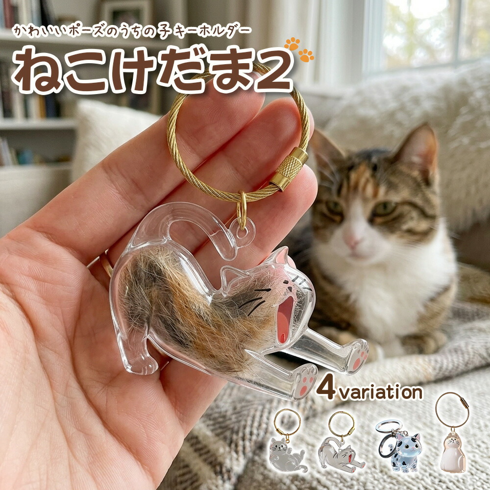 楽天市場】ねこけだま 第2弾 猫毛玉入れ 猫毛保存ケース 猫好き ペット