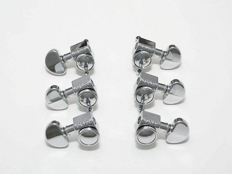 GROVER 102-18N ＬＰタイプペグセットグローバー3x3ニッケル新品 楽天市場】GROVER ギターペグ グローバーペグ 6個セット クローム 102