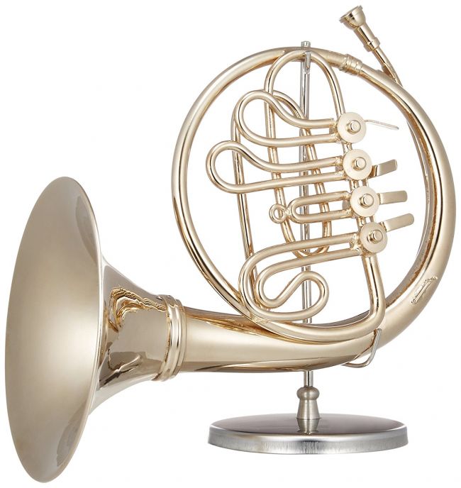 楽天市場】ミニチュア楽器 フレンチホルン 1/6サイズ シルバー