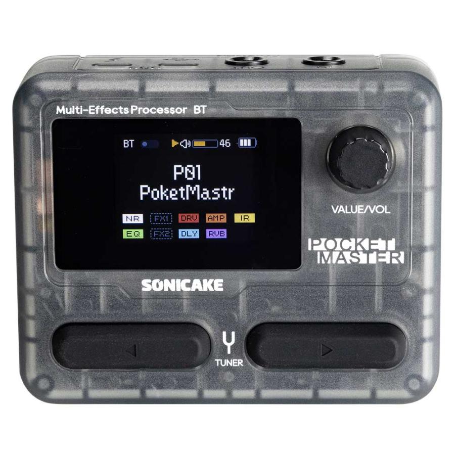 SONICAKE Pocket Master クリアブラック QME-10 │ NAM/IR対応 超小型マルチエフェクター USBオーディオインターフェース搭載