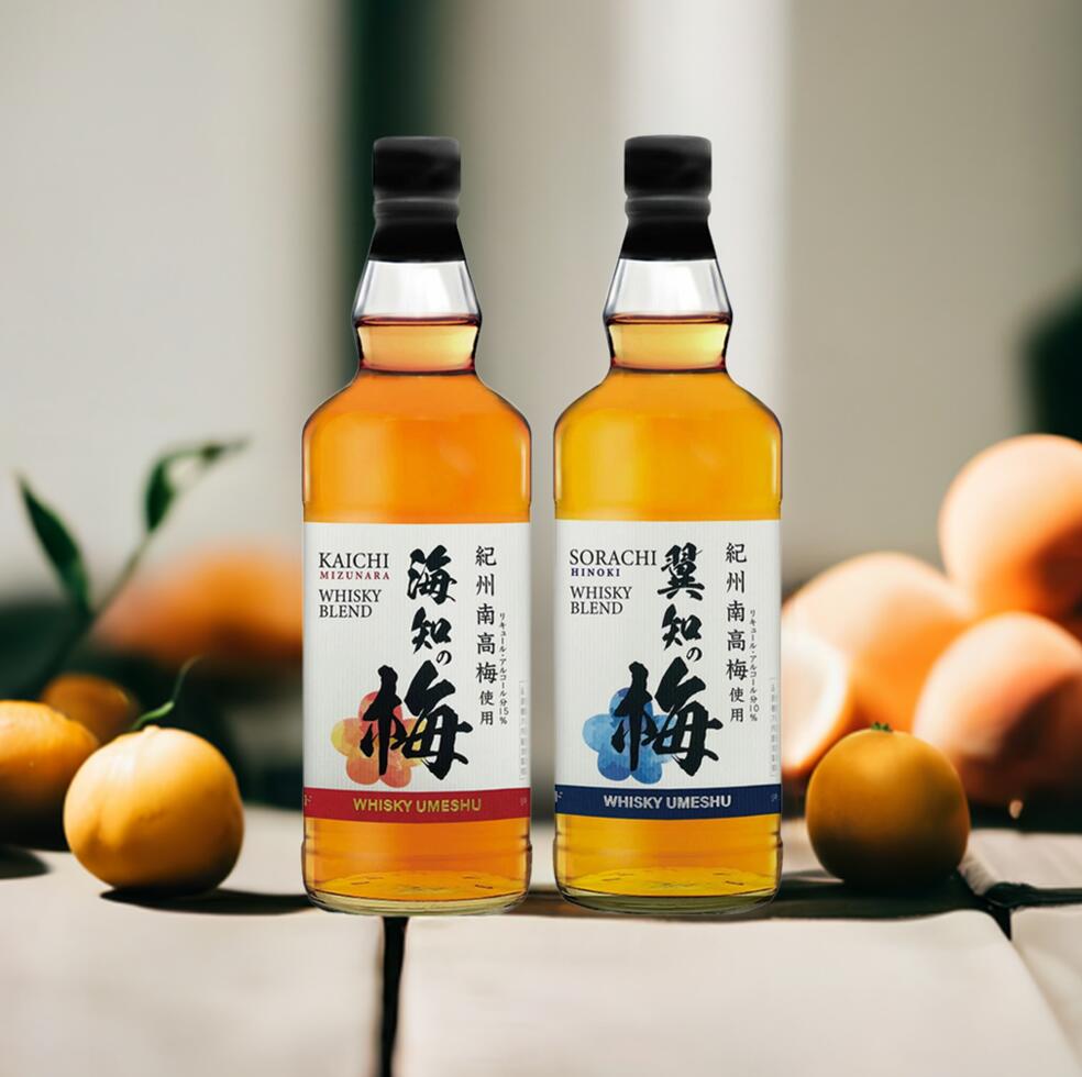 海知の梅＋翼知の梅 セット 梅酒 720mlウイスキーブレンド ミズナラ樽 国産 高級 KAICHI カイチ 箱入り ギフト プレゼント 誕生日祝い 還暦祝い 結婚祝い ホームパーティー 記念日 父の日