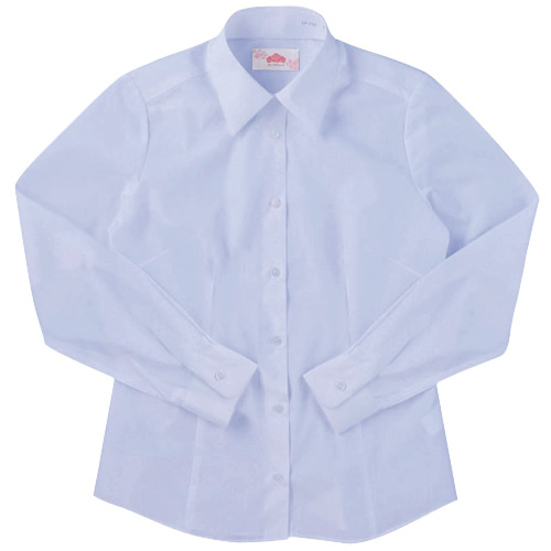 【楽天市場】BESTELLA ビーステラ スクールシャツ ワイシャツ 女子 サックス 長袖 BS301：学生服・制服のニシキ通販