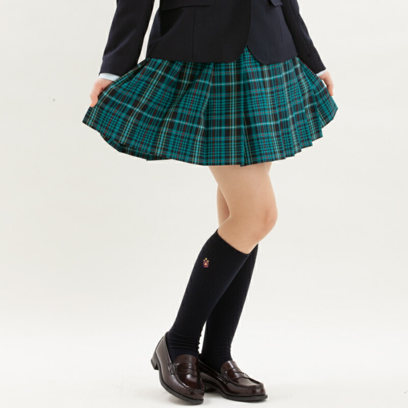 ロコネイル スカート グリーン チェック ROCONAILS｜学生服・制服のニシキ通販
