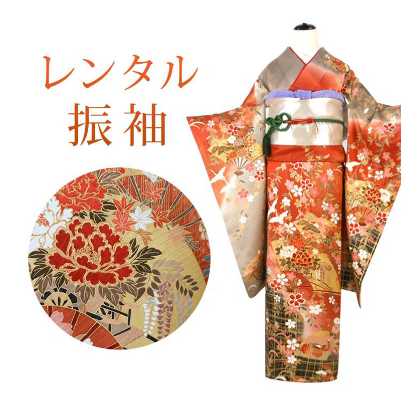 楽天市場】【レンタル】 成人式 振袖 17点セット 振袖レンタル フル