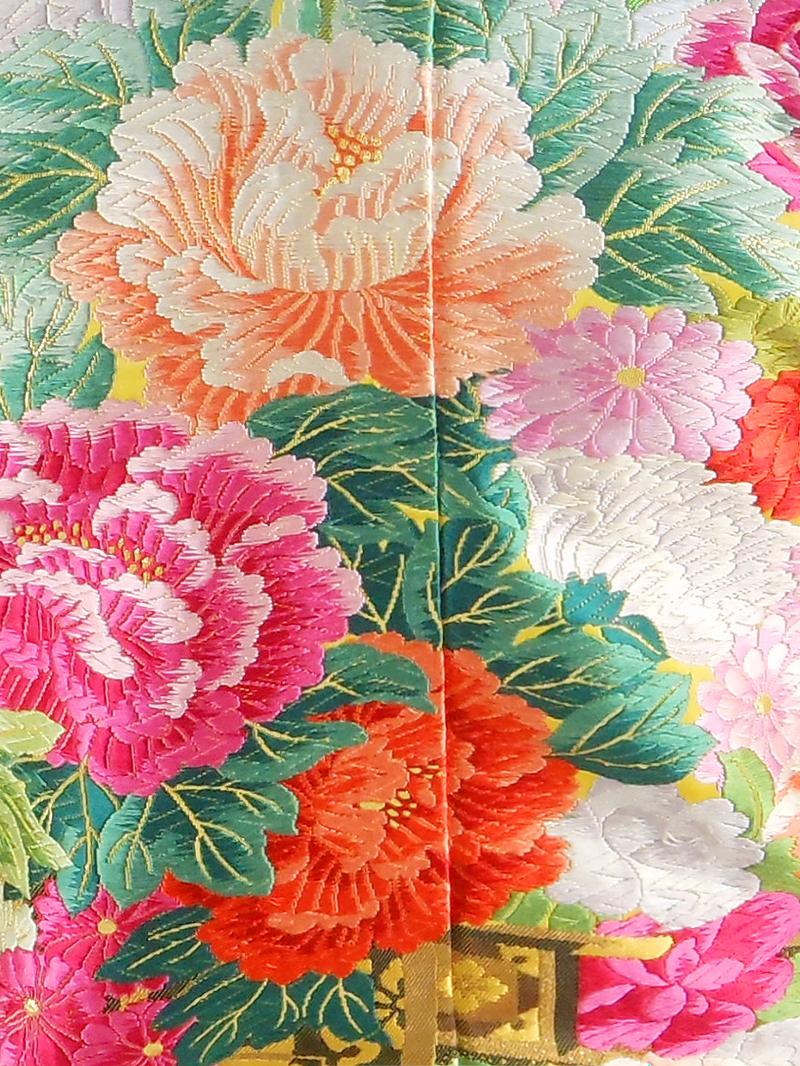 【レンタル】色打掛・紋付袴18点セット打掛レンタルフルセットiu041【往復送料無料】打掛レンタル結婚式打掛黄イエロー花車打掛紋丸に違い鷹の羽レンタル着物結婚式披露宴