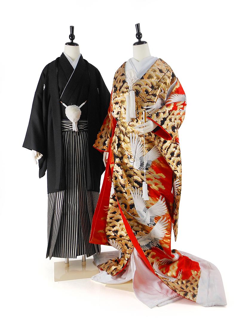 69 Off 色打掛 紋付袴 18点セット 打掛レンタル フルセット Iu045 打掛 レンタル 結婚式 マルチカラー 松 鶴 紋 丸に違い鷹の羽 レンタル着物 披露宴 Fucoa Cl