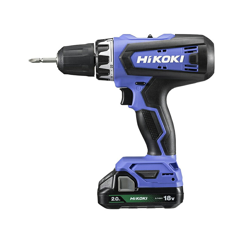 HiKOKI ハイコーキ 18V 申し受ける式 ドライバドリル コードレス リチウムイオン蓄電池付 申し受ける器付 FDS18DF(BG) 4966376400478