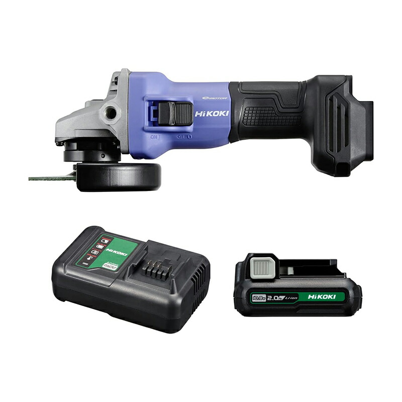 HiKOKI コードレスディスクグラインダ 10.8V バッテリ付 充電器付 FG1210DA(BS) 4966376416745|スーパーメガホームセンター ejoy