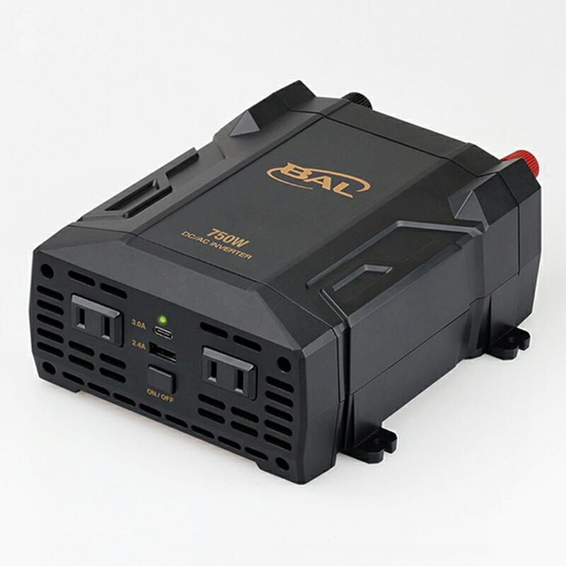 大橋産業 BAL DC/ACインバータ 750W 車でコンセントが使える No.2821 4960169028214｜スーパーメガホームセンター ejoy