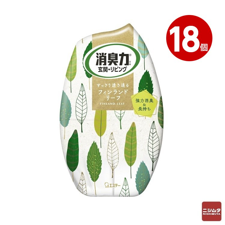 エステー　お部屋の消臭力　フィンランドリーフ　400ml×18個【送料無料】