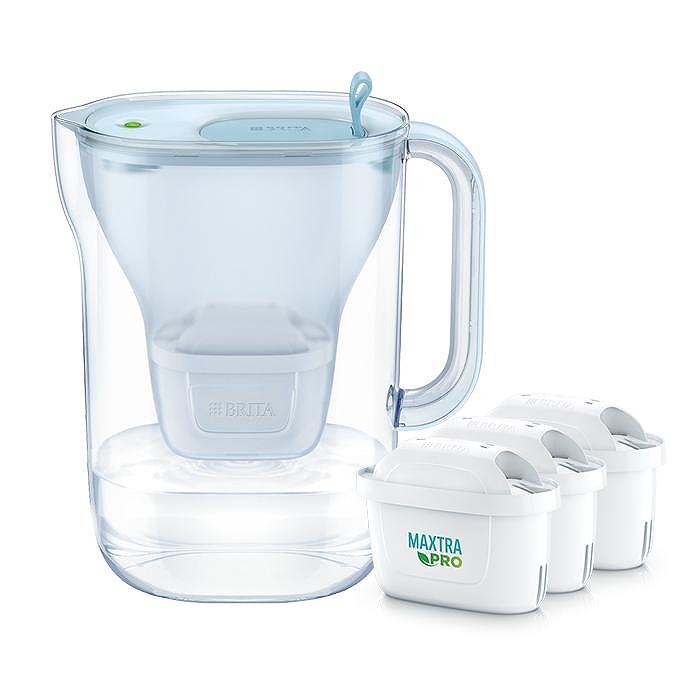 ブリタ brita ポット型浄水器 スタイル エコ カートリッジ3個付 ろ過水容量1.26L (全容量2.4L) PFAS (PFOS/PFOA) 除去