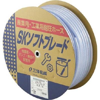 【お取り寄せ品】三洋化成　SKソフトブレードホース　内径9mm外径15ｍｍ　50ｍ巻　ドラム　SB-915D50B｜ニシムタ　店