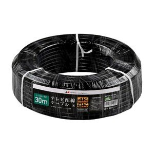 日本アンテナ 同軸ケーブル 4K8K対応 S5CFB 30ｍ ブラック