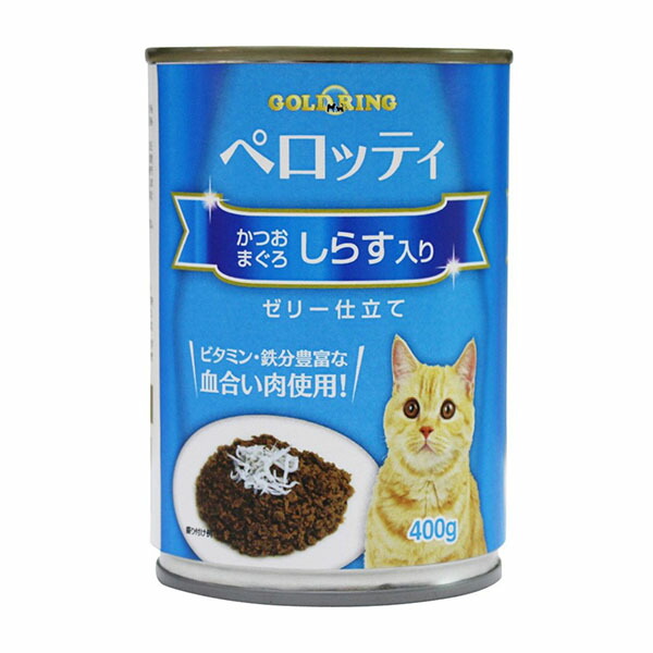 【楽天市場】「24個セット」ジャンボ缶 多頭飼 おいしい猫缶 猫ちゃん缶詰 缶当店大人気缶詰！！猫缶 ペロッティ かつおまぐろしらす入り 400g :  ニシムタ 楽天市場店