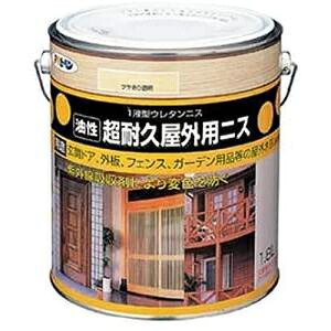 アサヒペン　超耐久屋外用ニス　1．8Ｌ　透明（クリヤ）