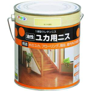 アサヒペン　油性ユカ用ニス 1．8Ｌ 半ツヤ透明