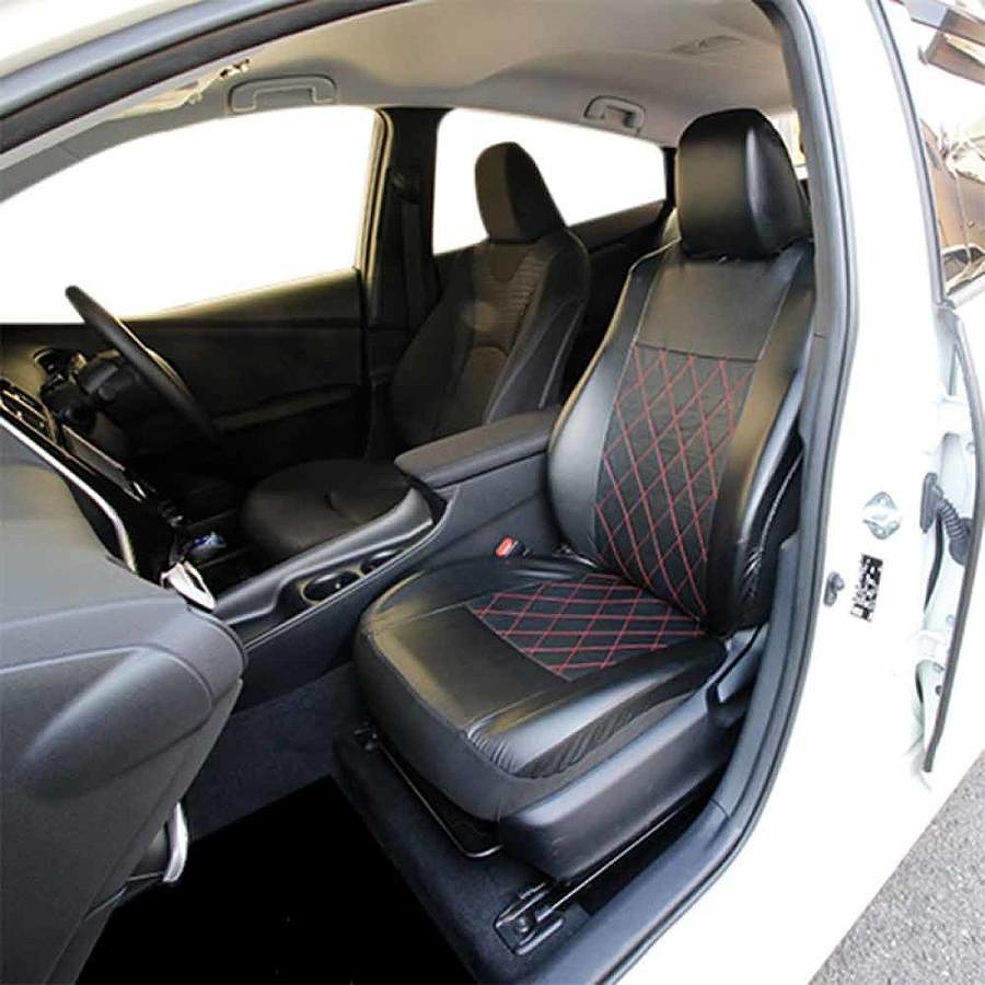 【楽天市場】錦産業 ストレッチキルト シートカバー NN-2265 カラー （ブラック×レッドステッチ） カー用品 車用品 カーアクセサリー