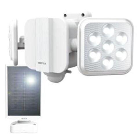 ムサシ　ＬＥＤソーラーセンサーライト　5W×2灯 Ｓ-220Ｌ