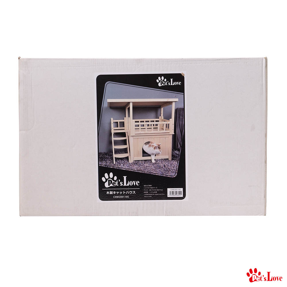 ナボさん専用木製キャットハウス キャットハウス ペットハウス 木製 キャットタワー ペット用品