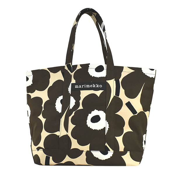 人気大割引 50代 ブランド 40代 30代 トートバッグ 代 24日までクーポン配布中 Marimekko おしゃれ かわいい マリメッコ Marimekko レディース トートバッグ 女性 バッグ ブランド ベージュダークブラウン Fashion Labo ファッションラボ