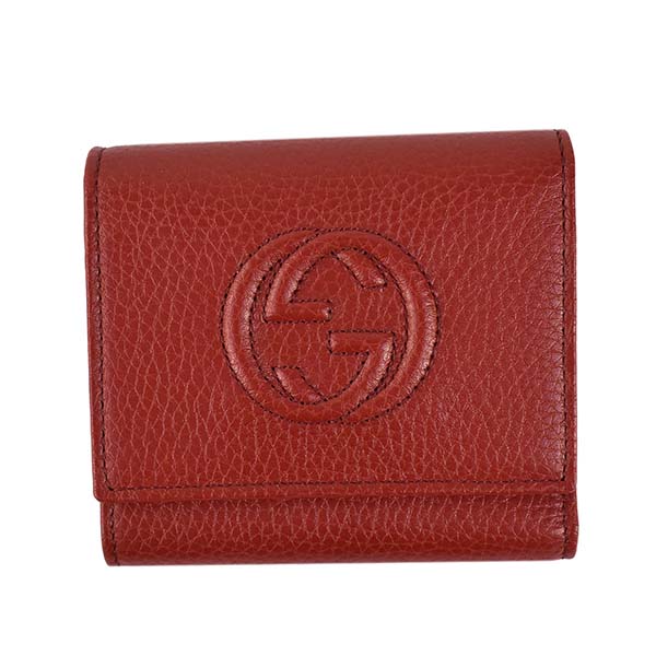 女性 代 50代 グッチ Gucci 40代 折り財布 かわいい 5907 Fashion Labo ファッションラボ 30代 レディース財布 グッチ 赤 Outlet レディース 財布 おしゃれ Gucci ブランド 三つ折り財布 レッド