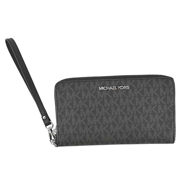 黒 レディース 長財布 マイケルコース Michael 代 Outlet ラウンド長財布 ブラック 40代 ブラック ブランド 女性 50代 財布 かわいい 30代 レディース Outlet おしゃれ 35s0stvl2b Fashion Labo ファッションラボ フォンウォレット Kors