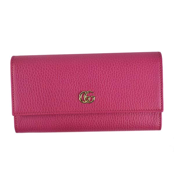 代 30代 財布 ケース レディース 40代 50代 女性 おしゃれ かわいい グッチ ブランド Gucci Outlet 財布 長財布 フラップ長 財布 レディース ブランド ピンク Fashion Labo ファッションラボ