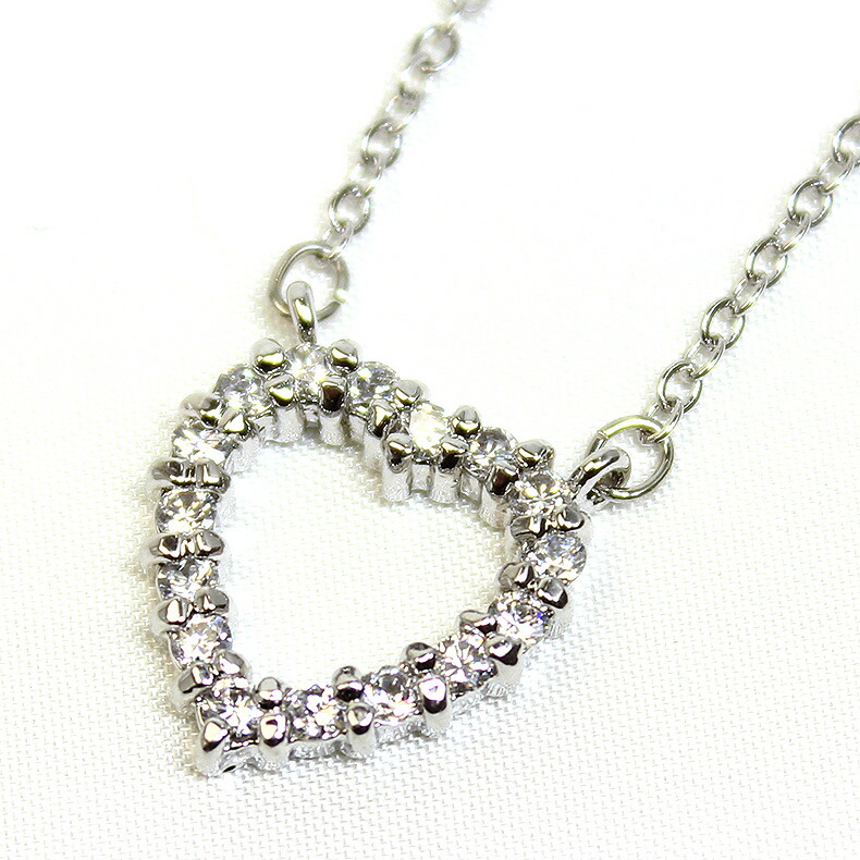 楽天市場】【送料無料】シーアングル シルバーハートジルコニア