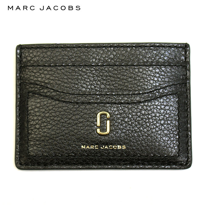 マークジェイコブス Marc Jacobs カードケース 名刺入れ レディース グレインレザー ザ ソフト ショット ダブルj ロゴ ブラック 黒 M 001 かわいい