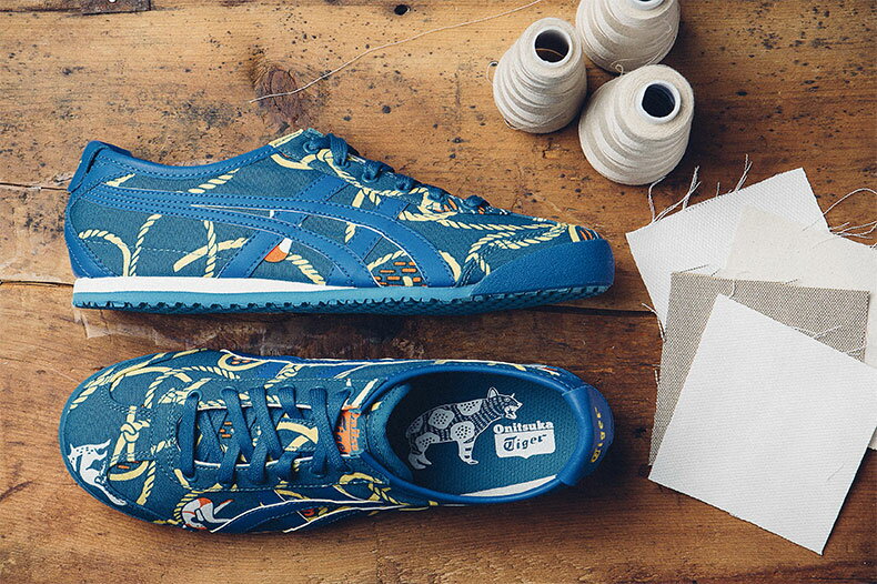 彼女 女性 キャンバス レディース オニツカタイガー 限定 スニーカー 靴 Onitsuka Tiger ブランド ブルー シューズ d5b6q4747 2019 復刻版 メキシコ スニーカー