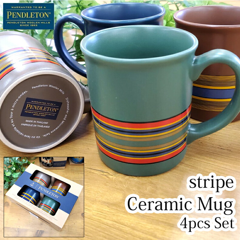 新品　PENDLETON☆インディアン柄マグカップ4個セット pendletonmugset2-3.jpg