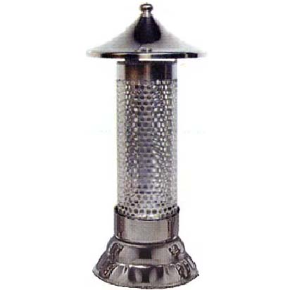 楽天市場】ステンレス製 ガラス風防ローソク立 新・法灯シリーズ 埋込