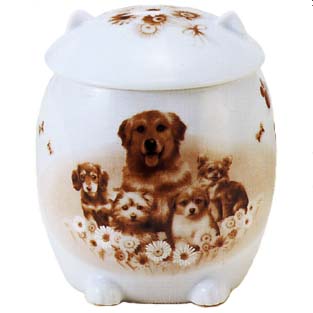 愛玩動物用骨壷 毛の荒物型 ドッグ・犬 3寸 / 4寸 / 5寸