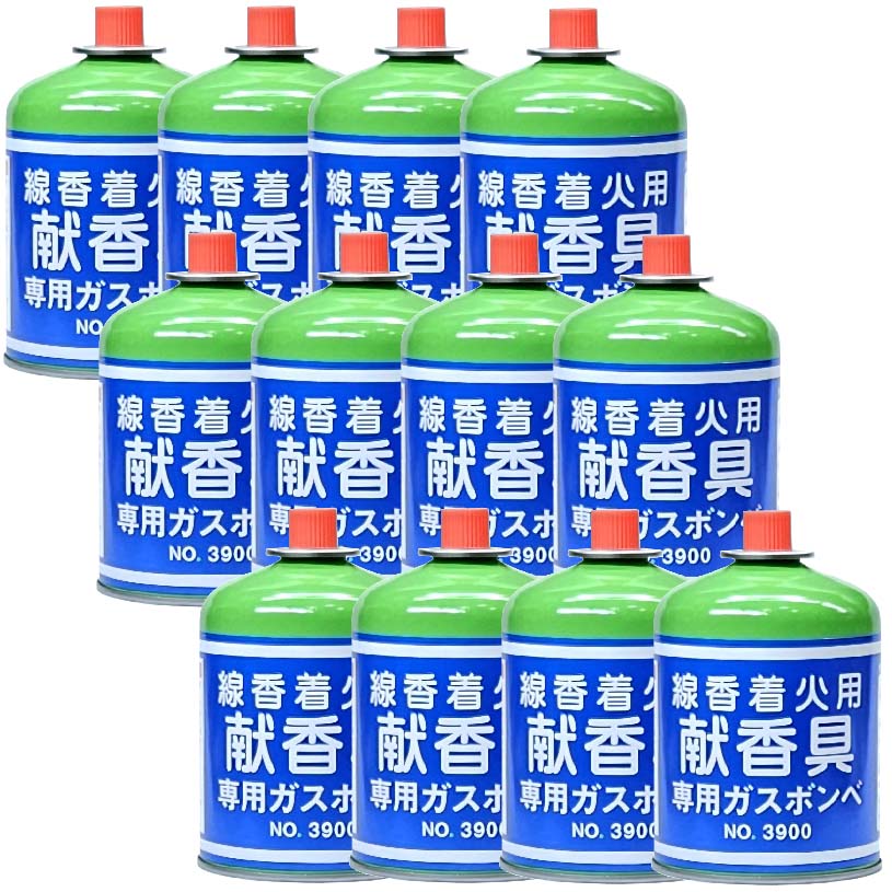 線香罷めさせる器 献香具専用屁っ放りボンベ No.3900 460g 12本入