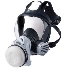 重松　電動ファン付きマスク 「シンクロシリーズ」Sy185(M) #防塵マスク 重松 Sy185-H Mサイズ シゲマツ 電動ファン付き防塵マスク 充電