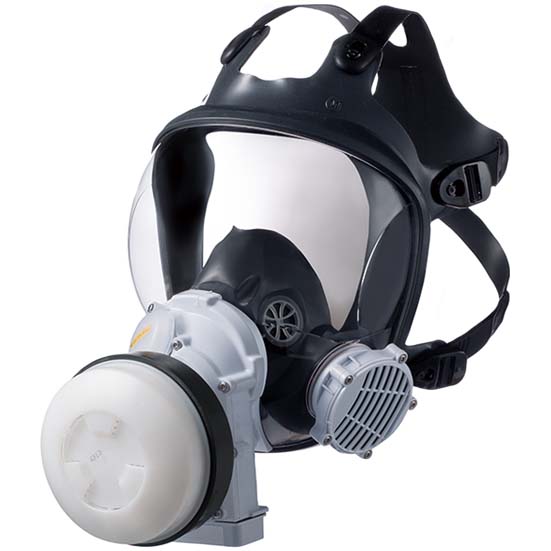 シゲマツ　防毒機能を有する電動ファン付呼吸用保護具　 G-PAPR　Sy099P　(吸収缶V3/OV付)　 【代金引換・後払い決済不可】