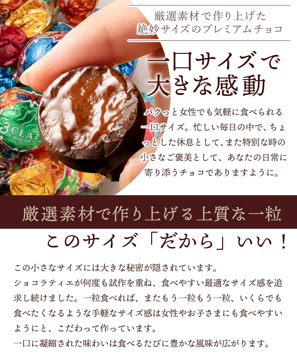 チョコレート チョコ 3CLAP! CHOCOLATE Happyセット 20個入 ( 全5種類 