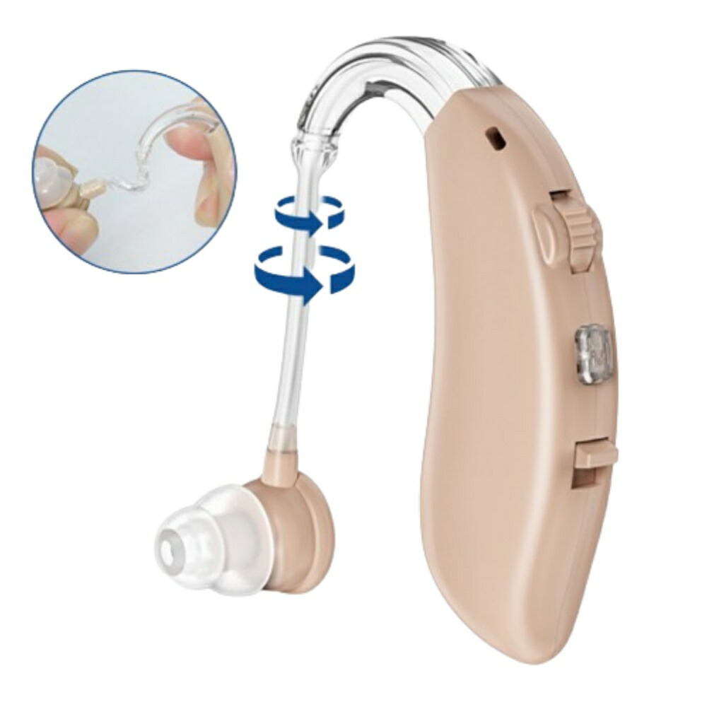 【日本語説明書】集音器  片耳セット ショップ正規品 充電式 耳掛け式 TV通販 軽量