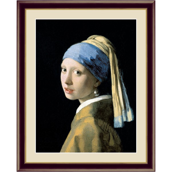 楽天市場 フェルメールの代表作 謎多き画家 鮮やかな青色 ヨハネス フェルメール Johannes Vermeer F4号 真珠の耳飾りの少女 西海岸インテリア