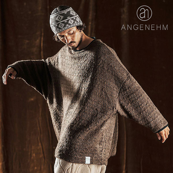 アンゲネーム ANGENEHM Real Layered Oversized Long Sleeve T-Shirt 銀05-010acf メンズ プルオーバー 貨物輸送無料